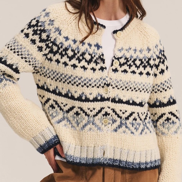 Velvet by Graham & Spencer Sweaters - Velvet by Graham & Spencer Fair Isle Tovah Cardigan